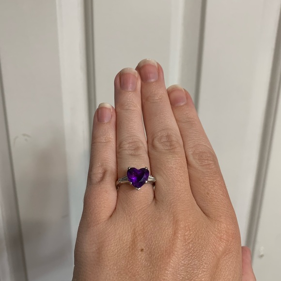 Amethyst Heart Ring - Picture 5 of 5